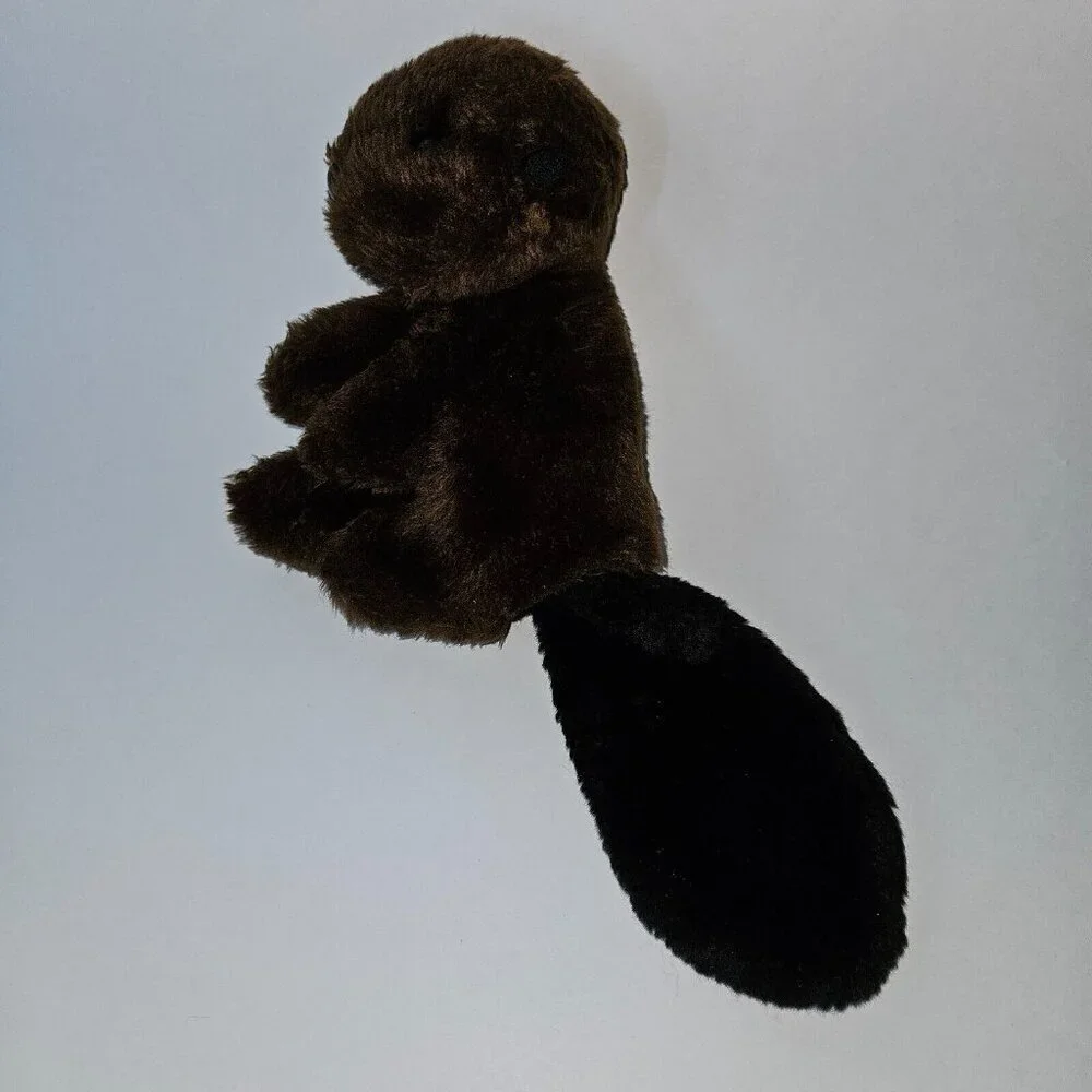 VTG Brown Beaver Hand Puppet Plush 8
